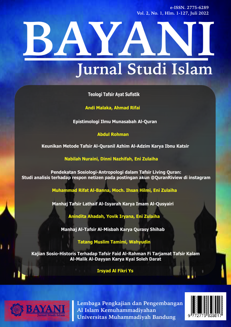 Bayani: Jurnal Studi Islam